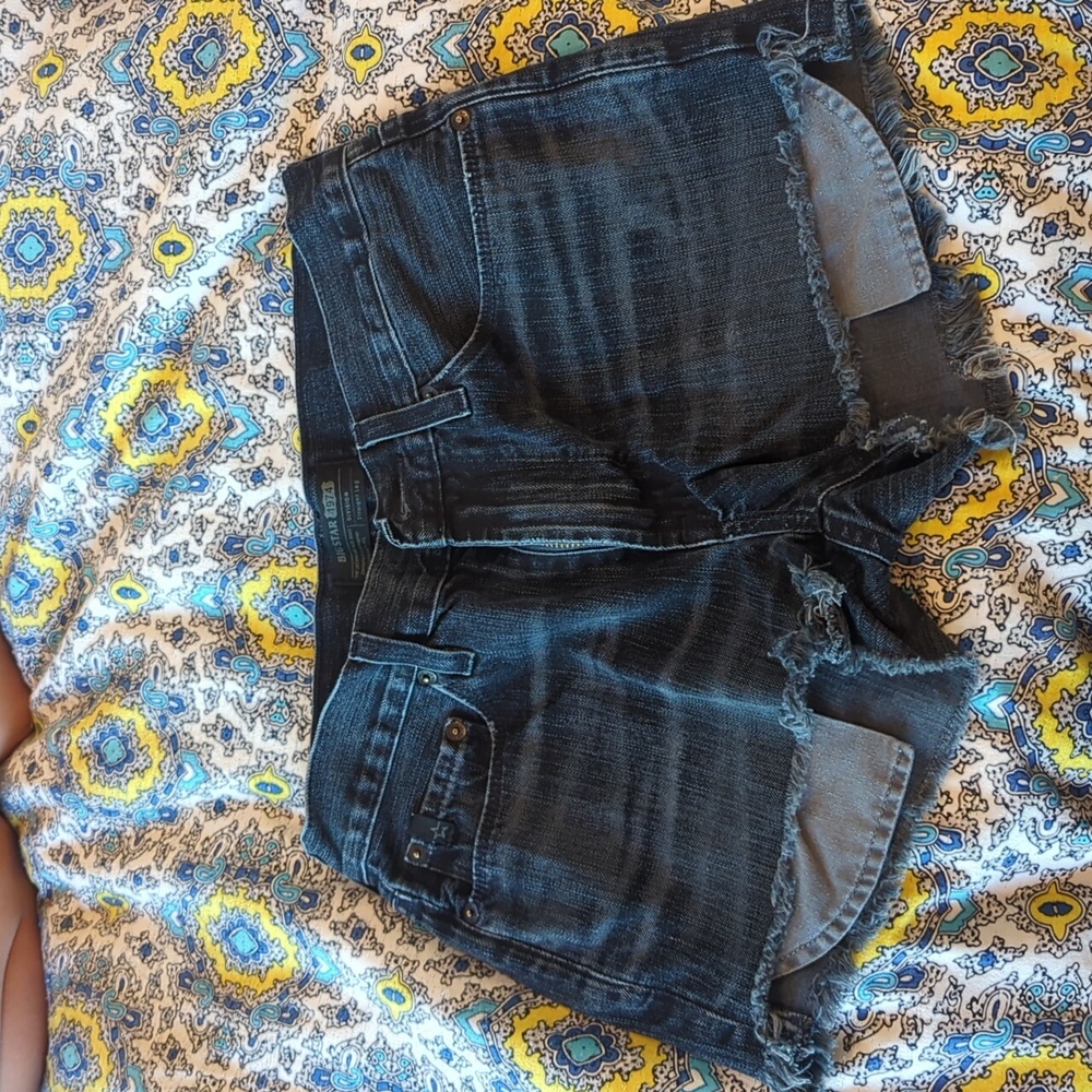 Big Star dark grey denim shorts, size XS